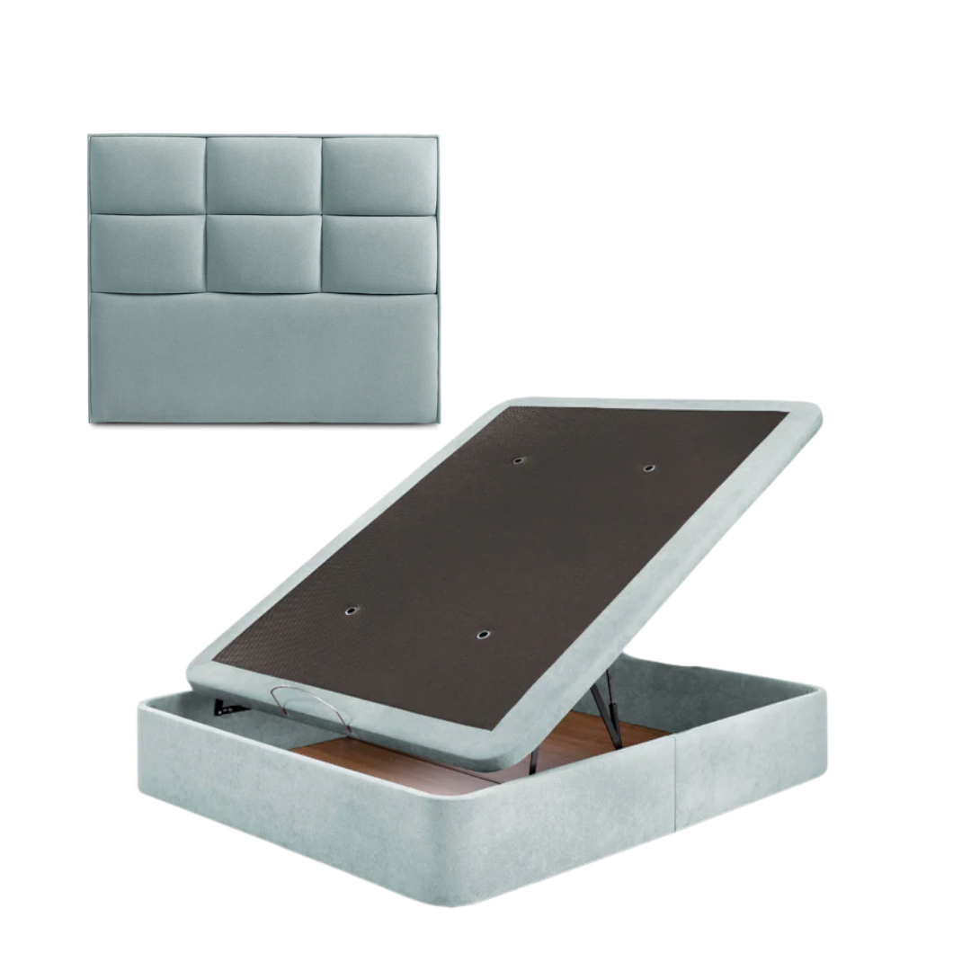 Pack Deluxe de Cabecero Iris y Canapé: Elegancia para tu Dormitorio colores natural