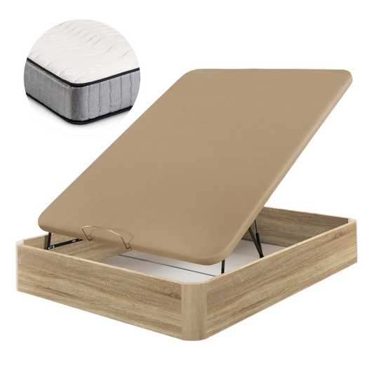 Pharma Therapy Wooden Canapé and Mattress Pack | OAK