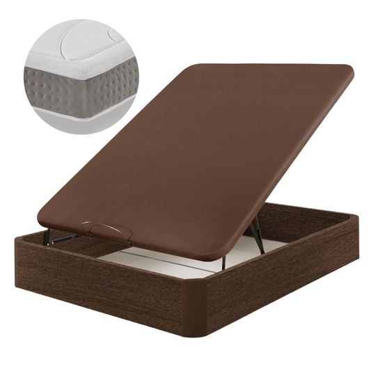 Pack Canapé Madera y Colchón Ergo-Relax Plus | WENGUE
