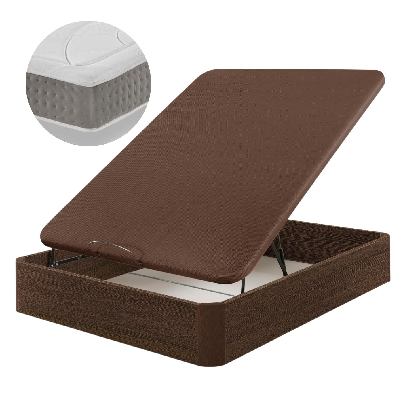 Wooden Canapé and Ergo-Relax Plus Mattress Pack | WENGUE