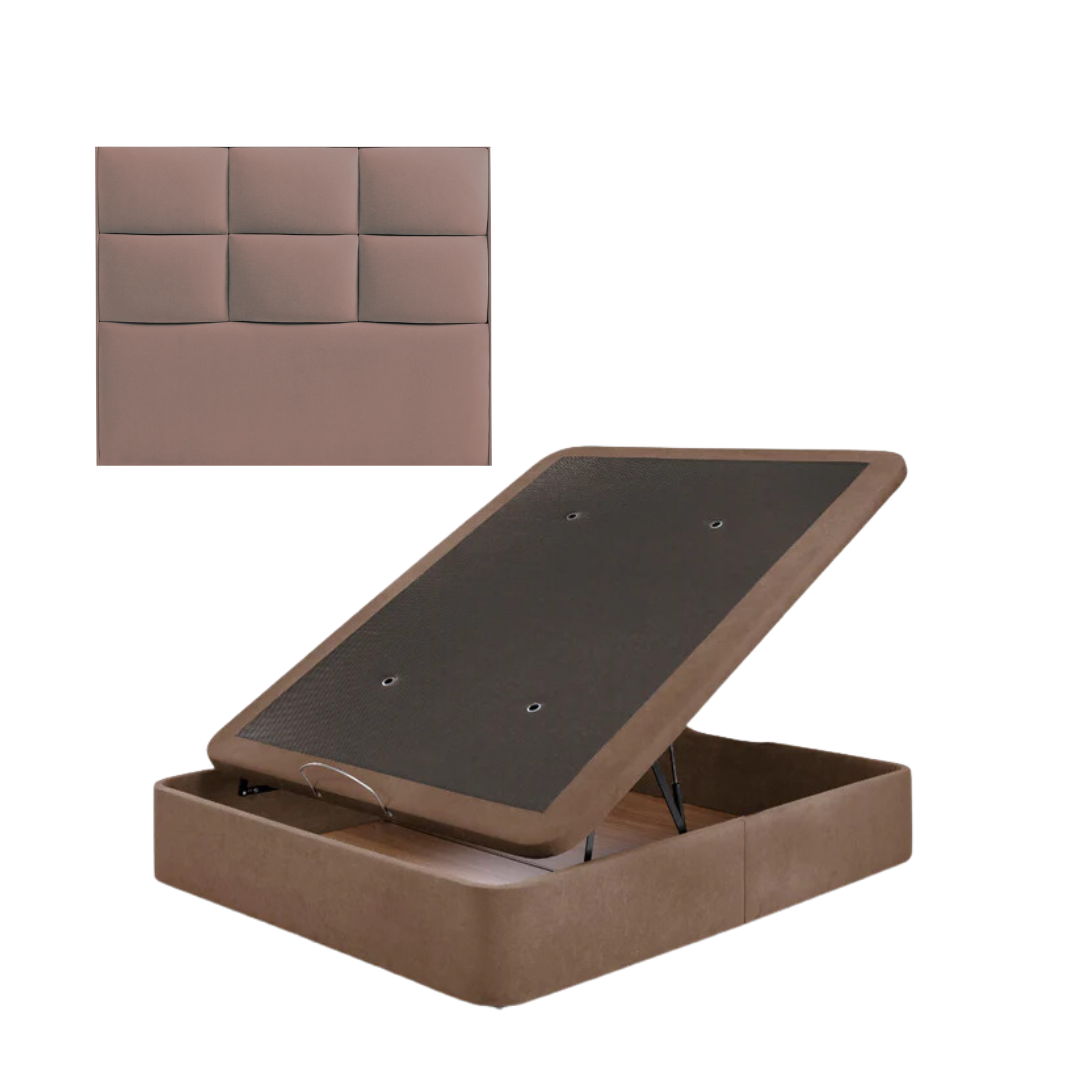 Pack Deluxe de Cabecero Iris y Canapé: Elegancia para tu Dormitorio colores tierras