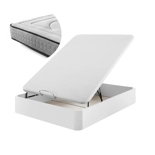 Pack Canapé Madera y Colchón Bellagio Deluxe