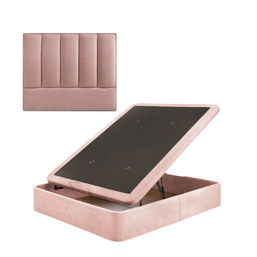 Pack Deluxe de Cabecero Atenea y Canapé: Elegancia para tu Dormitorio colores natural