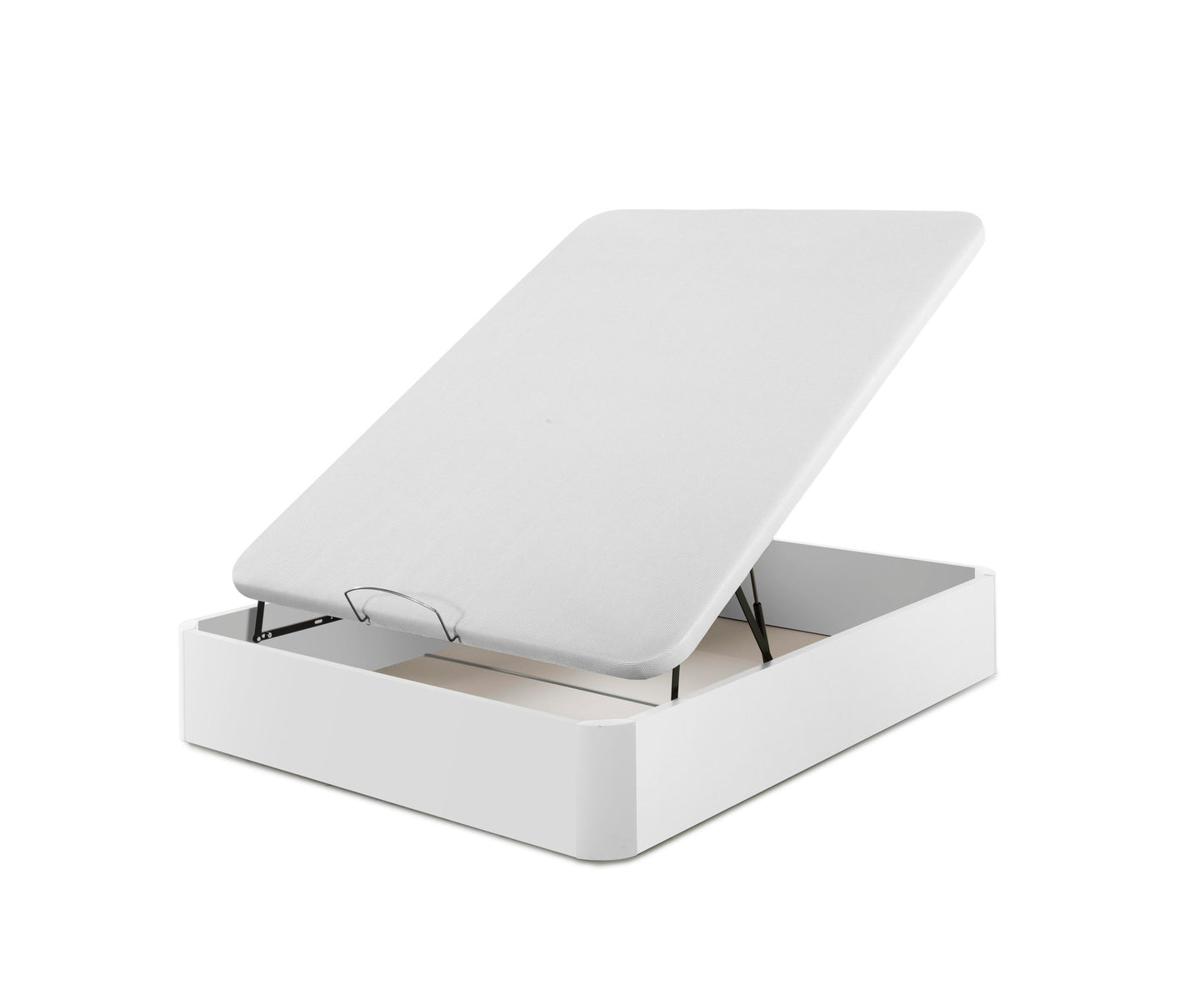 Wooden high strength and capacity boxspring | WHITE