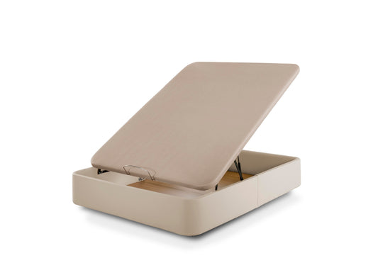 Deluxe Eco-Leather Boxspring | BEIGE