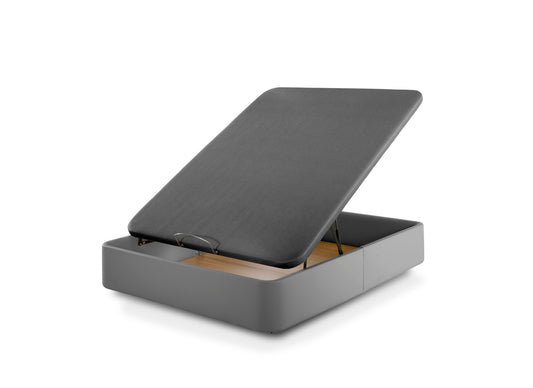 Deluxe Eco-Leather Boxspring | CHARCOAL GREY
